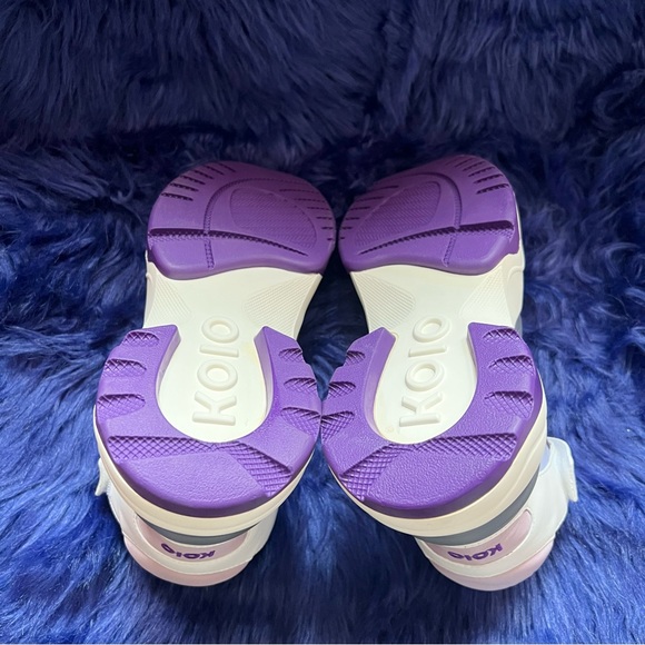 New! KOIO Aerobics Pearl Retro Colorblock High Top Platform Sneakers - Picture 15 of 16